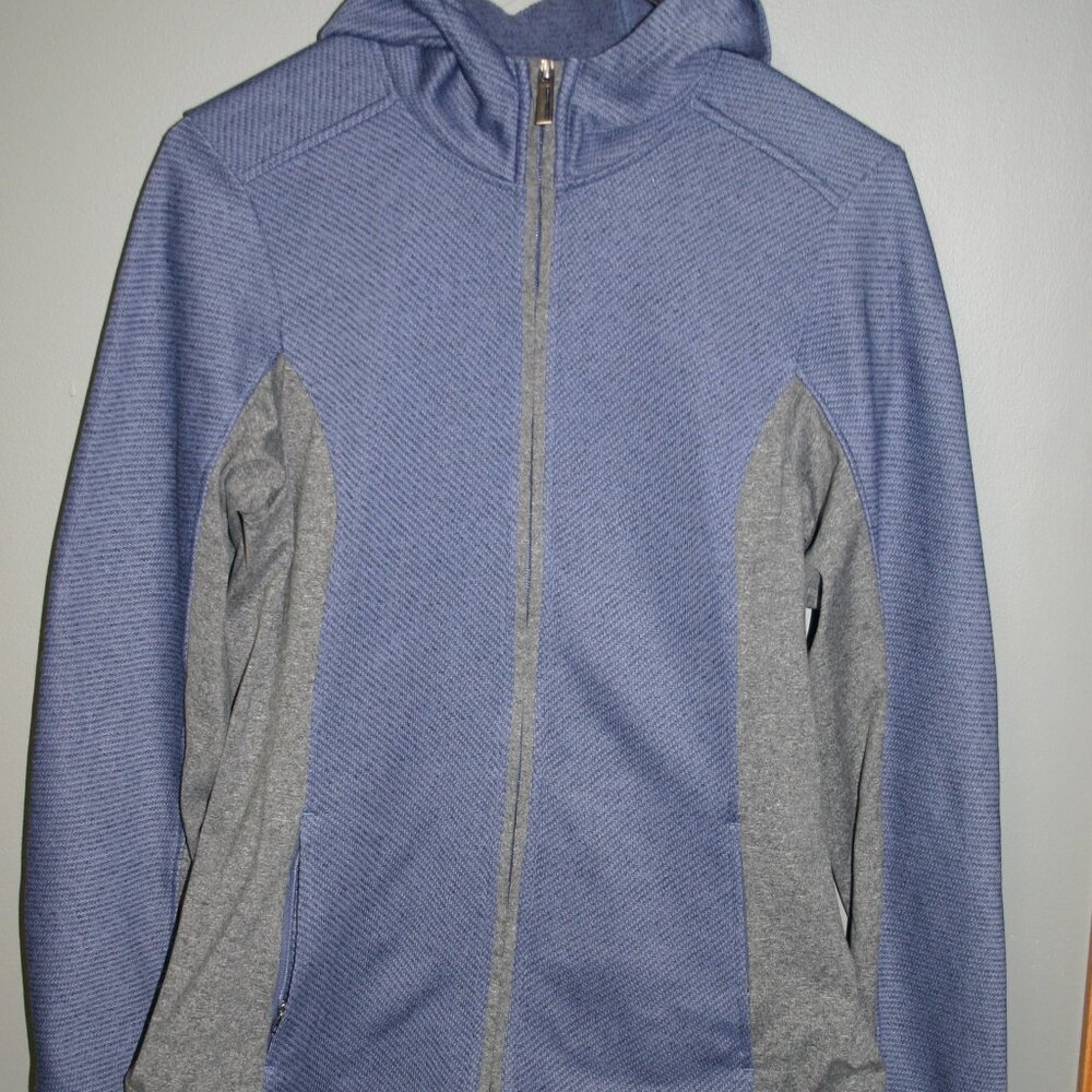 Exofficio Jacket Womens Med Blue/Grey Thermique Full Zip  Hoodie